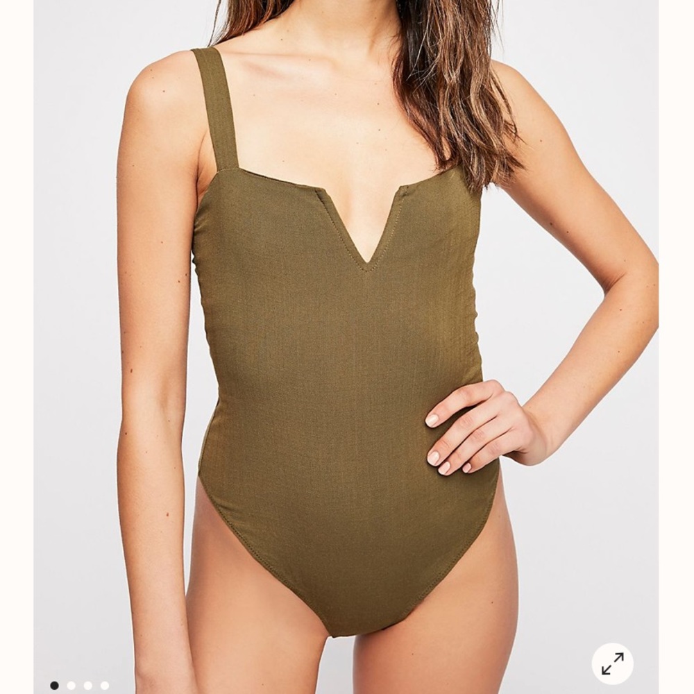 Free People Pippa V Wire Bodysuit